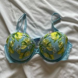 Victoria secret lemon/flower bra